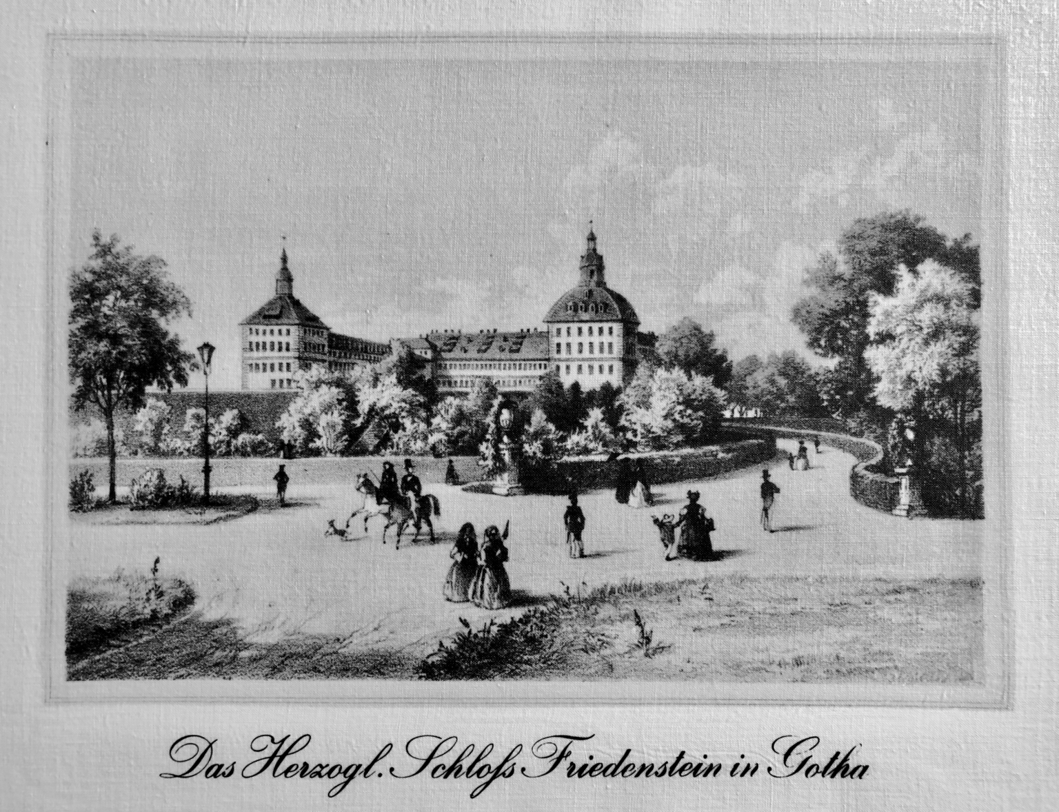 Das Herzogl. Schloß Friedenstein in Gotha