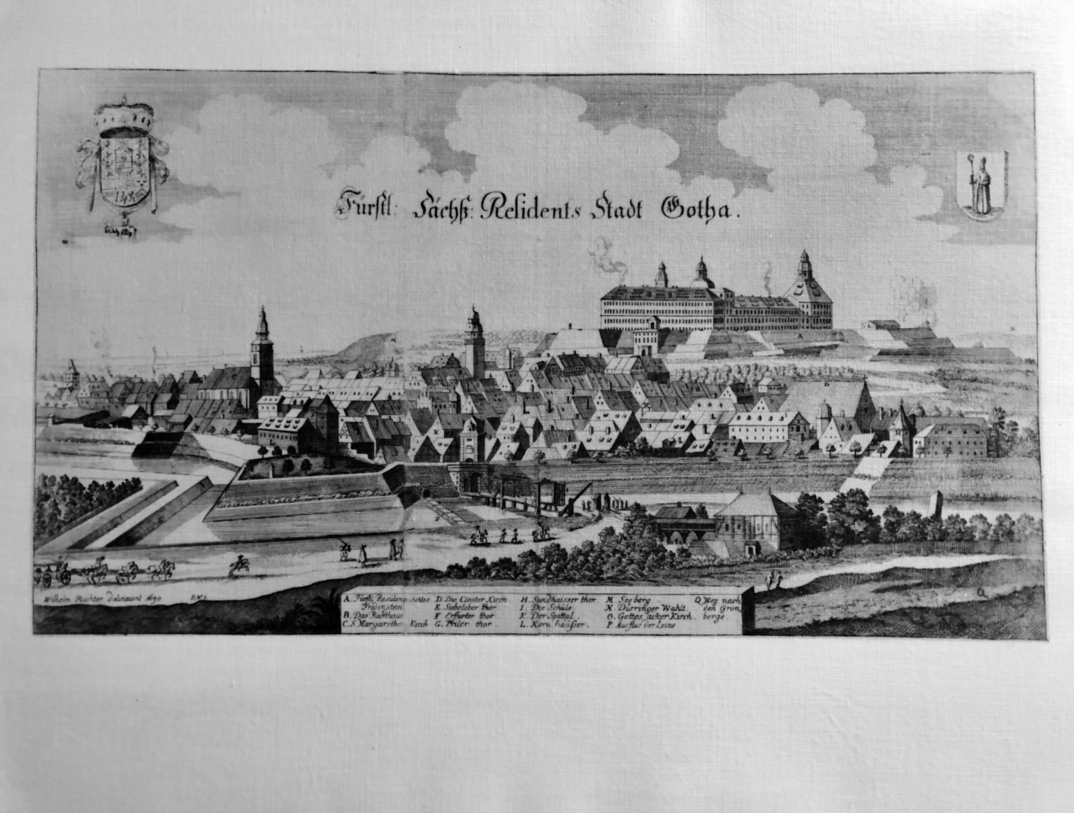 Fürstl. Sächß. Residens-Stadt Gotha 1690